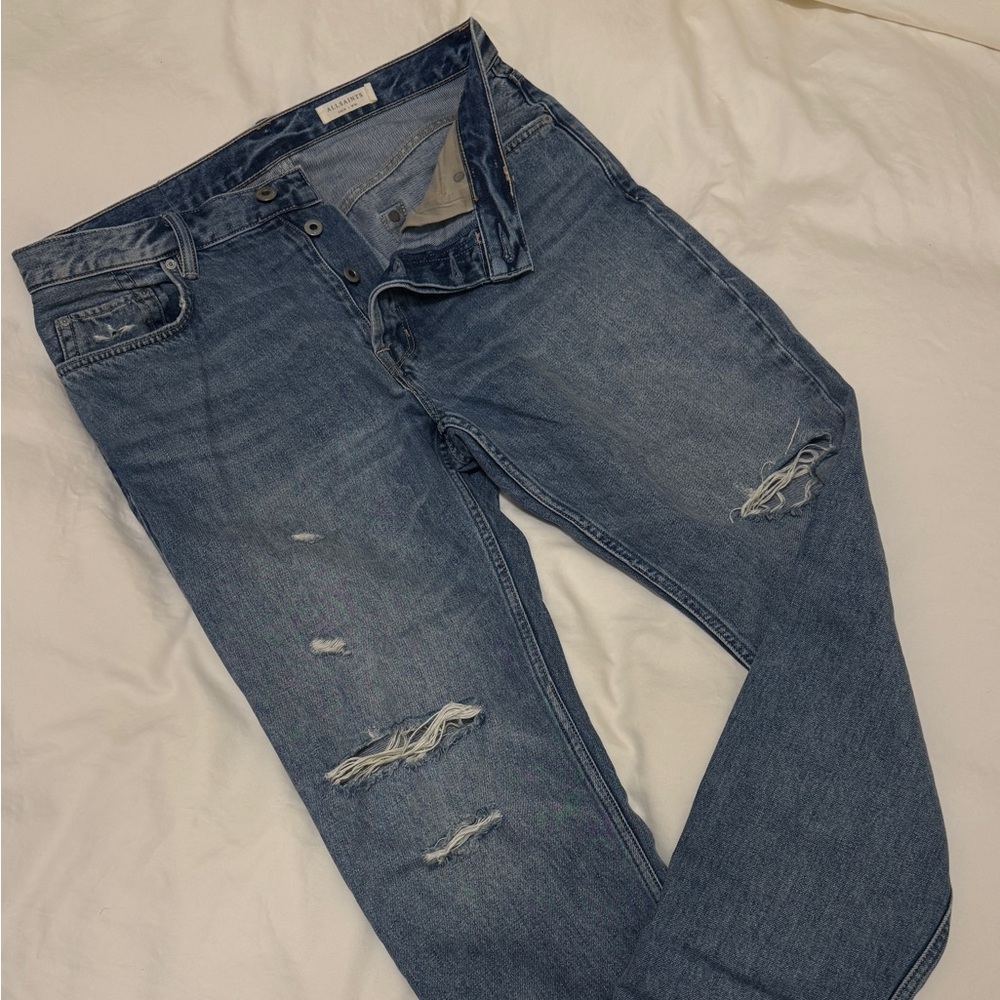 All Saints blue jeans, Jack style, size W30